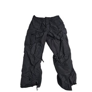Helix Snowboardwear Men Black Cargo Snowboard Pants Size Medium Ski Winter Sport